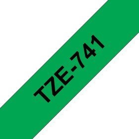 Brother TZe741 Cinta Laminada de Etiquetas - Compatível