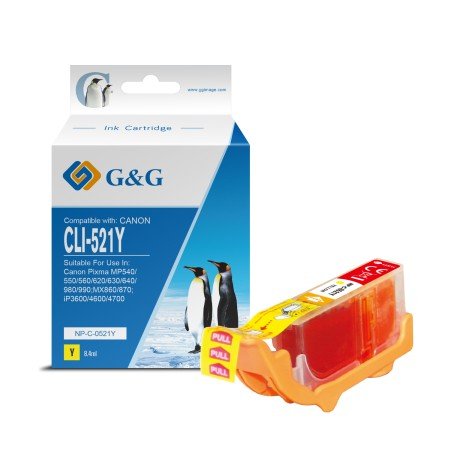 Canon CLI521 Tinteiro Amarelo - G&G