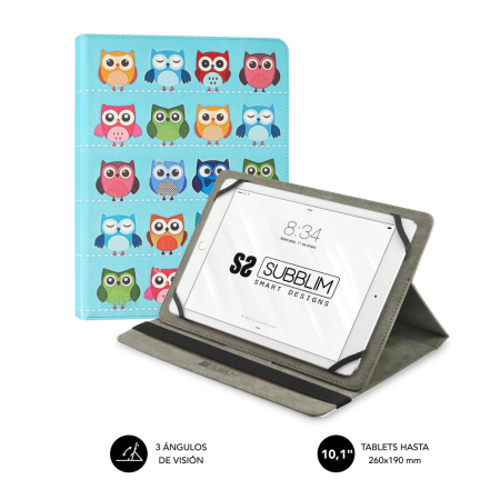 Capa para tablet Subblim Trendy Owls 10,1"