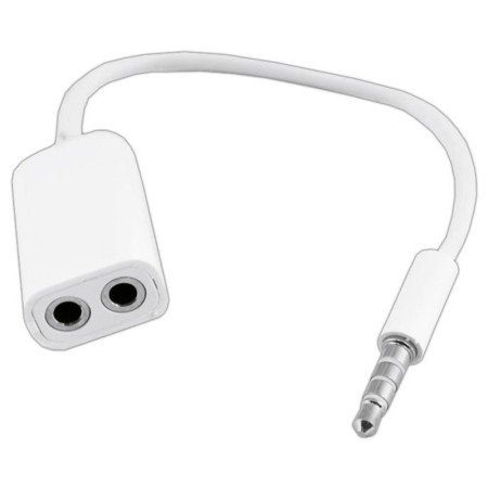 Cabo Adaptador Jack 3.5Mm Macho 4P / 2 Jack 3.5Mm Fêmea