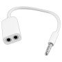 Cabo Adaptador Jack 3.5Mm Macho 4P / 2 Jack 3.5Mm Fêmea