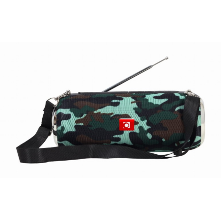 Alto-Falante Portátil Gembird Spk-Bt-17-Cm Com Rio Fm 2X5W Rms Camuflagem Bluetooth