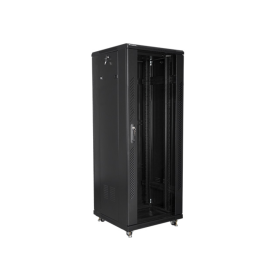 Armário de rack de chão Lanberg 32U/600X600X1603 19" pacote plano preto