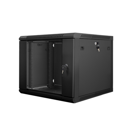 Armário Rack Lanberg 9U 600X600X501 Automontado 19" Até 60 Kg Preto