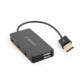 Gembird USB Hub 2.0 4 Portas Preto