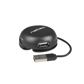 Natec Bumblebee 4 Portas USB 2.0 Hub Preto