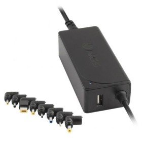 Carregador Portátil NGS W-45W/ 45W/ Automático/ 8 Conectores/ Voltagem 19-20V/ 1 USB