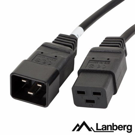 Cabo Alimentação Iec C20 Macho / C19 Fêmea 1.8M Lanberg