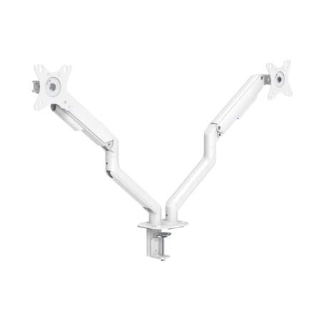 Suporte de Mesa Tooq 2 Telas 17"-32" Branco