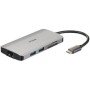 Docking USB Type-C D-Link DUB-M810/ 3xUSB/ 1xThunderbolt/ 1xHDMI/ 1xRJ45/ 1xLeitor de cartão/ Cinza