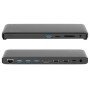 USB Type-C 2-Power Dock DOC0117A/ 4xUSB/ 1xUSB Type-C/ 2xHDMI/ 1xDisplayPort/ 1xAudio/ 1xRJ45/ 1xSD Card Reader/ Cinza