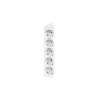 Soquetes Schuko Régua Lanberg 5 Brancos 3M