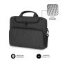 Maleta Subblim Air Padding para laptops de até 14"/cinza escuro