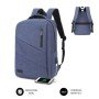 Mochila Subblim City para Laptops até 15,6"/Porta USB/Azul