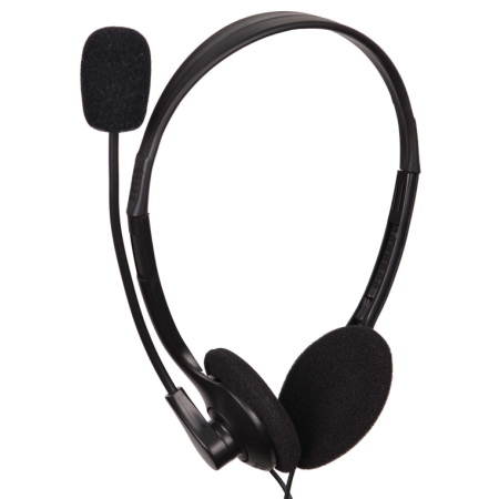 Gembird Fones De Ouvido Microfone Controle De Volume Negro Com Fio
