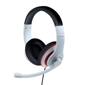 Fones De Ouvido Gembird Microfone Controle De Vol Branco Com Fio