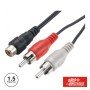 Cabo Rca 2 Macho /1Rca Fêmea 1.5M