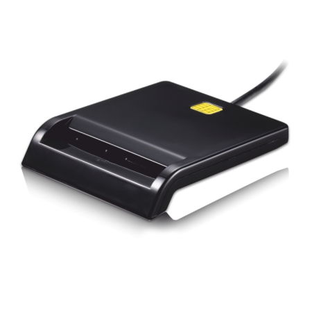 Leitor de cartão externo para smart cards e Dnie Tooq Tqr-210B preto