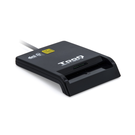 Leitor de cartão externo Tooq Tqr-211B Dnie Sim USB-C Preto