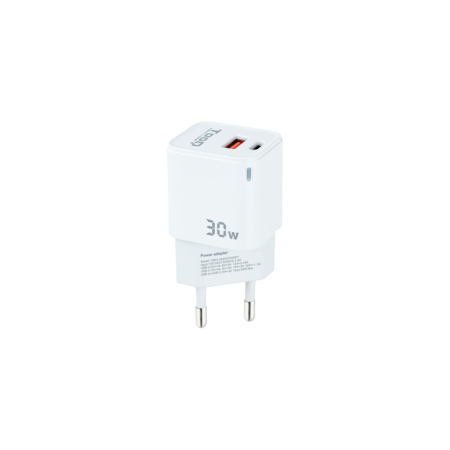 Carregador de parede Tooq Gan USB-C Pd USB-A Qc 30 W