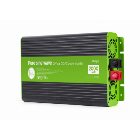 Gembird 12V 2000W Onda Pura Sinopal Car Inversor de energia DC-AC