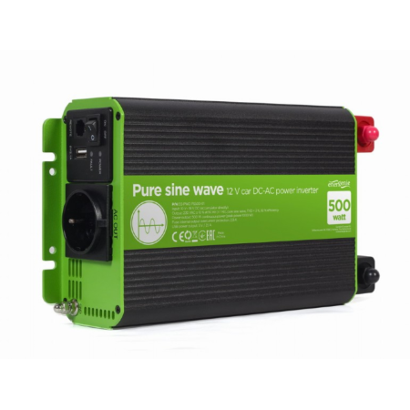 Gembird 12V 500W Onda Pura Sinopal Car Inversor de energia DC-AC