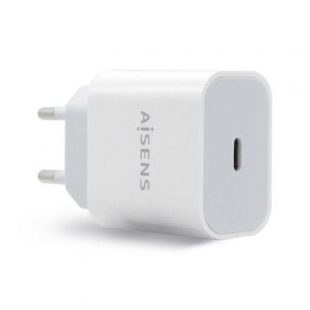 Carregador de parede Aisens A110-0537/ 1xUSB Tipo-C/ 20W