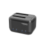 Docking Station Natec Kangaroo Dual USB 3.0 Sata Preto