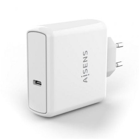 Carregador de parede Aisens ASCH-1PD60-W/ 1xUSB Tipo-C/ 60W