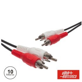Cabo 2-Rca Macho / 2-Rca Macho Pvc 10M