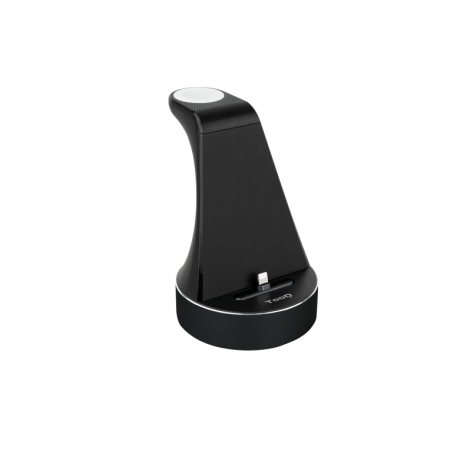 Base de Carregamento Tooq para Apple Watw e iPhone Preto Inclui Carregador USB