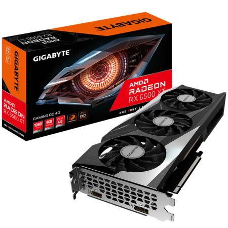 Placa Gigabyte Radeon Rx 6500 Xt Gaming Oc 4Gb