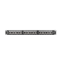 Patch Panel Lanberg 24 portas 1U 19" Cat.6 Sftp Preto