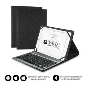 Estojo para teclado Bluetooth Subblim Keytab Pro para tablets de 10,1" a 10,8"/preto