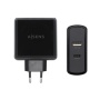 Carregador Aisens 57W 1Xusb-C Pd3.0 45W 1Xusb-A 5V 2.4A 12W Preto
