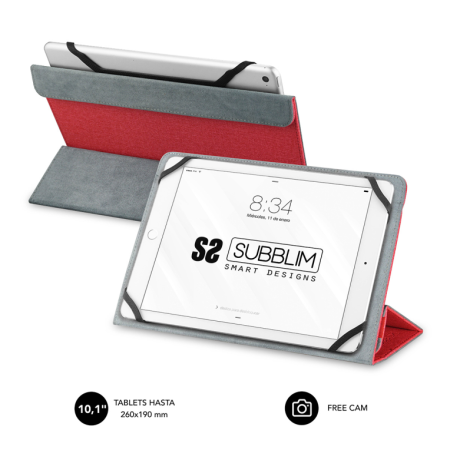 Estojo para tablet Subblim Freecam 10,1" vermelho