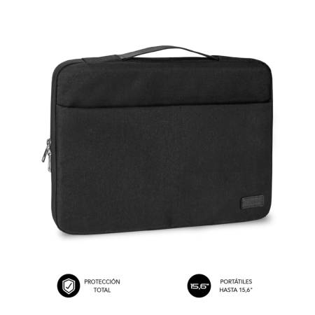 Capa para Portátil Subblim elegante preta de 15,6 pol.