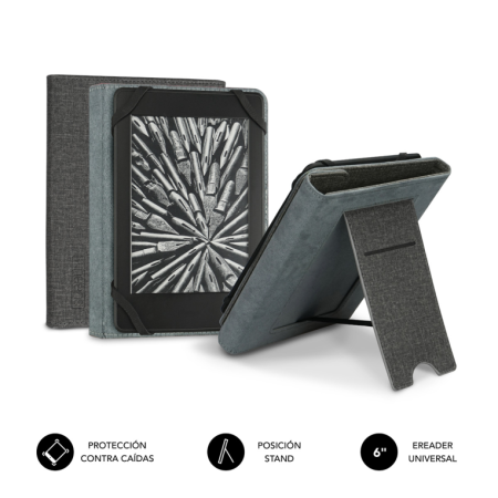 Caixa para Tablet Subblim Clever Ebook Stand Caixa 6" Cinza