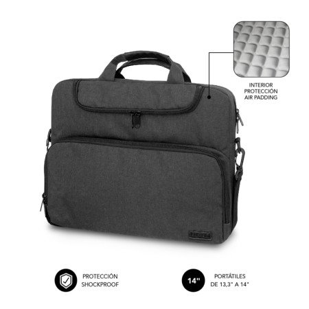 Bolsa para Portátil Pasta Subblim Air Padding 13,3-14" cinza escuro