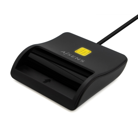 Leitor de Smart Card Aisens Dni USB-C Preto