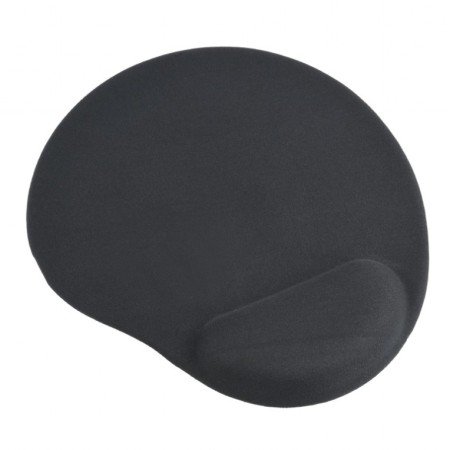 Almofada de mouse em gel Gembird com suporte de pulso, preto