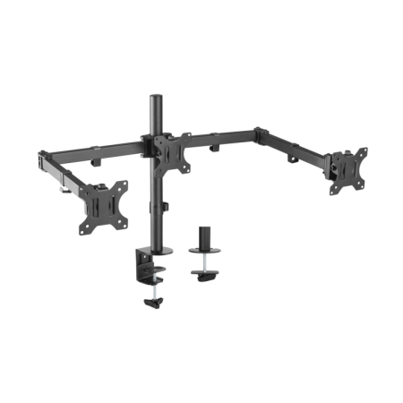 Mesa Giratória Inclinável Aisens Suporte 3 Monitores 7Kg Preto