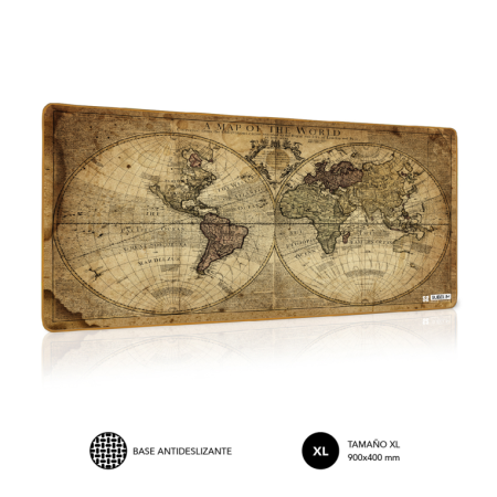 Subblim Vintage World Xl mouse pad 900X400X3