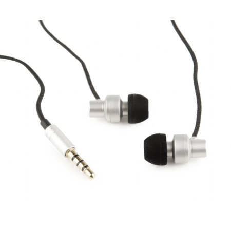 Fones De Ouvido Gembird Metal Com Microfone "Paris" Prata