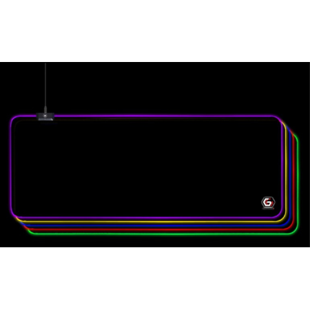 Mousepad para jogos Gembird com efeito de luz LED, tamanho G