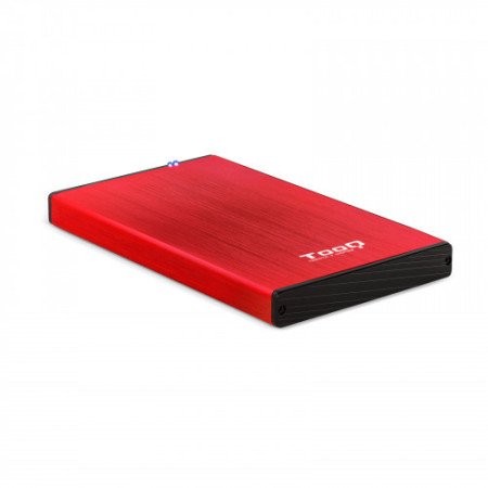 Caixa de disco rígido externo TooQ TQE-2527R Caixa de disco rígido de 2,5" Preto, Vermelho