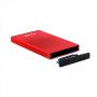 Caixa de disco rígido externo TooQ TQE-2527R Caixa de disco rígido de 2,5" Preto, Vermelho