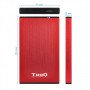 Caixa de disco rígido externo TooQ TQE-2527R Caixa de disco rígido de 2,5" Preto, Vermelho