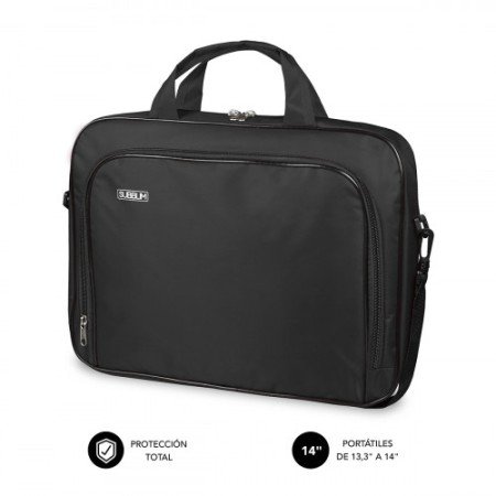 SUBBLIM Pasta para computador Oxford bolsa para laptop 13,3"-14" preta
