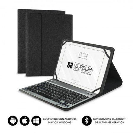Bolsa para Teclado SUBBLIM KEYTAB PRO BLUETOOTH 10,1" Preto